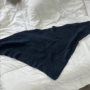 Navy Triangle Knit Scarf